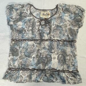 Aventura short sleeve blouse